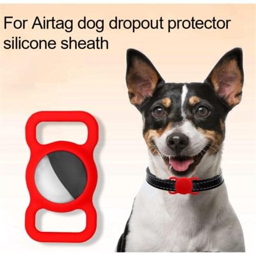 Pet Silicone Protective Case GPS Finder Dog Cat Collar Loop For Apple Airtags Cover For Apple Locator Tracker Anti-lost Device