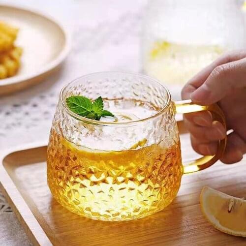 Glass Cup Heat-resistant Glass Water Cup With Handle Tea Milk Drink Mug Household Whiskey Beer Juice Cup Bar Drinkware