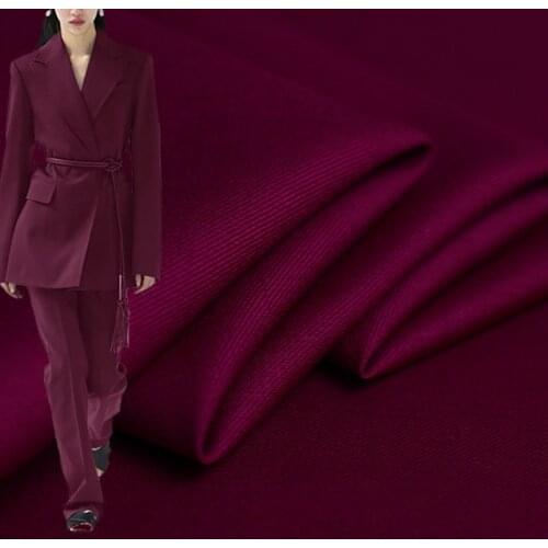 Red Raspberry Red Woested Wool Fabircs Garment Materials Women Suits Pants Sewing Cloth Tailor Textile Freeshipping