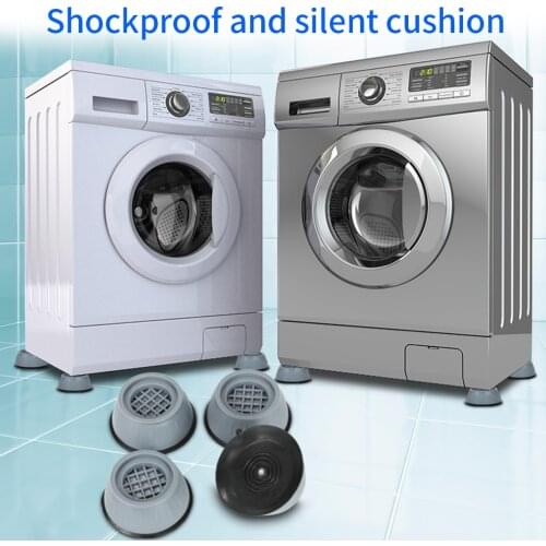 4Pcs Universal Anti-Vibration Feet Pads Washing Machine Rubber Mat Anti-Vibration Pad Dryer Refrigerator Base Fixed Non-Slip Pad