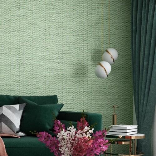 Strip Vertical Modern Solid Color Wall Papers Home Decor Matte Linen Wallpaper Straw Roll For Living Room Bedroom