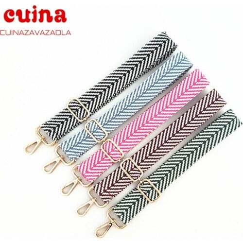 New Colored Belt Bags Gift Accessories For Women Rainbow Adjustable Shoulder Hanger Handbag Straps Decorative Handle Bag