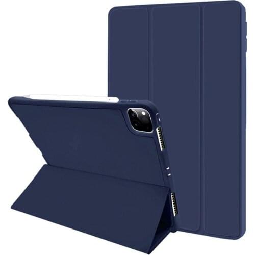 Ipad protective cover 9.7 with pen slot 2020ipad air4 leather case 10.2 shell ipad pro11 protective cover