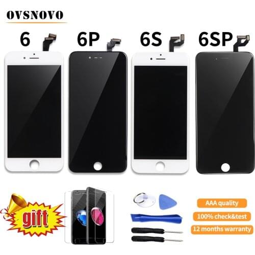 100% AAA Quality No Dead Pixel For iPhone 6 plus Display Screen Replacement Digitizer Assembly Tool&Tempered Glass free shipping