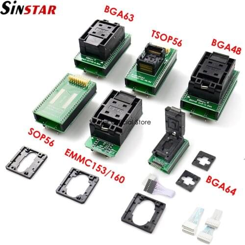 100% Original BGA63 BGA64 BGA48 TSOP56 BGA169 Adapters Only For XGecu T56 Nand Programmer