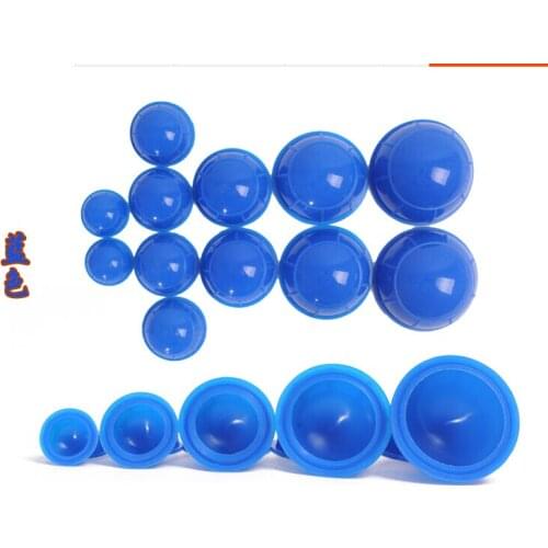 12 pcs silicone suction cup Rubber vacuum thickening silica gel cupping device hygroscopic slimming body pull gas cylinders