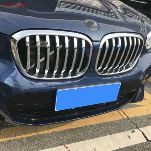Abs Chrome Front Center Grill Grid Grille Cover Trim 14Pcs For Bmw X3 2018 Car Styling Accessories