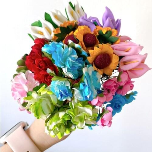 144Pcs Carnation simulation flower DIY handmade material accessories Wedding Decoration