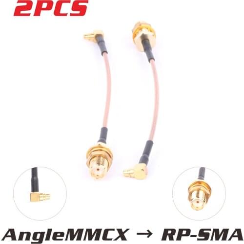 2PCS PandaRC VT5804 MMCX UFL To RP-SMA Female Adapter Connector Plug Cable For RC Models Spare Parts Accessories DIY