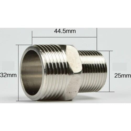 3/4" BSPP male Turn 1" BSPP Male Reducer 201 Stainless Pipe Fitting Connector Coupling Adapter Nipple