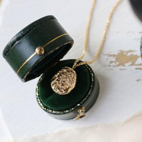 316 Titanium Stainless Steel 18K Gold Jewelry Meteorite Pendant Necklace Woman Fashion Accessory Never Fade washable Top Quality