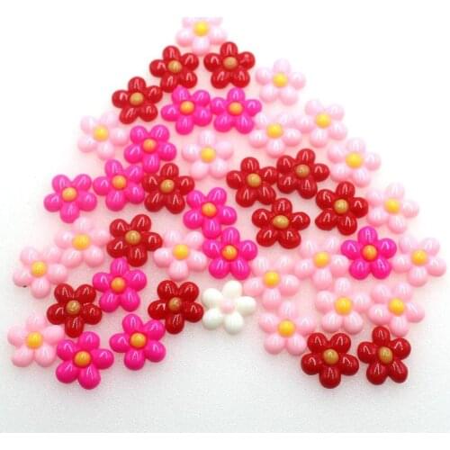 600pcs 14mm Baby Daisy Flower Cabochons, Daisy Shaped Resin Cabochons, Daisy Flat Backs, Resin Flowers, Glue On Flowers