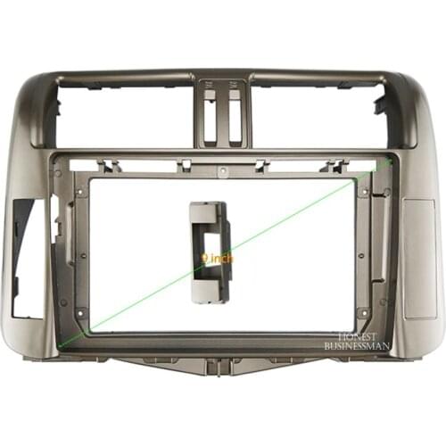9 INCH Car Audio Frame GPS Navigation Fascia Panel Car dvd Plastic Frame Fascia is suitable for TOYOTA LAND CRUISER PRADO
