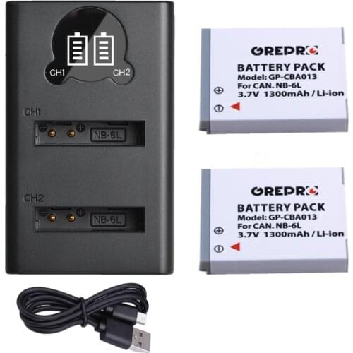 NB 6L NB-6L NB-6LH Battery and Charger with Type-C Port for Canon PowerShot SX170 IS, SX710, sx700, SX270 HS, Sx530, Sx600 Hs