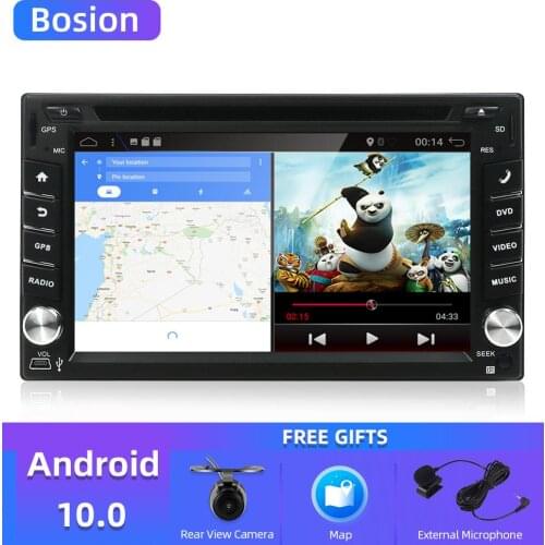 6.2 inch 2 Din Android 10.0 Car Dvd Player Audio Stereo For Universal Gps Navigation Steering-Wheel 2Din Radio Recorder Wifi Map