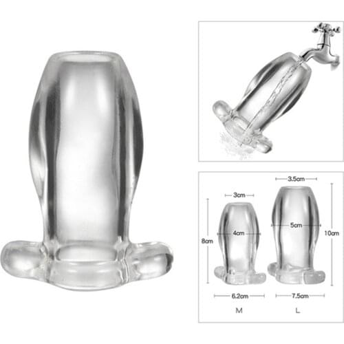 Adult Anal Dilator Hollow Butt Plug Silicone Vaginal Speculum Sex Toys Prostate Massager Anus Expander Anal Plug Intimate Goods