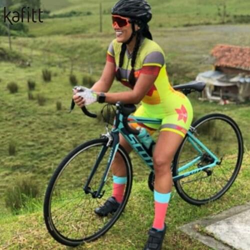 KAFITT NEW Cycling Jersey Set Cycling Shorts Set Ciclismo Womens Summer Quick-drying Pro Maillot Shorts Clothes Triathlon
