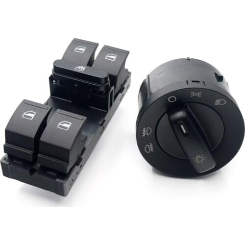 Headlight Window Control Switch Button 1K0941431Q 1K4959857B For Volkswagen Jetta mk5 golf 5 6 Tiguan Passat B6 CC Caddy Touran
