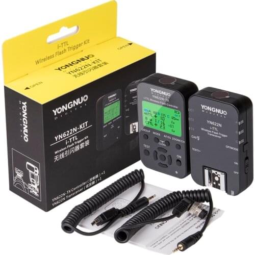 Yongnuo Wireless Flash Trigger Kit YN622N-KIT Transmitter Controller YN622N-TX + i-TTL Transceiver Receiver YN622N for Nikon