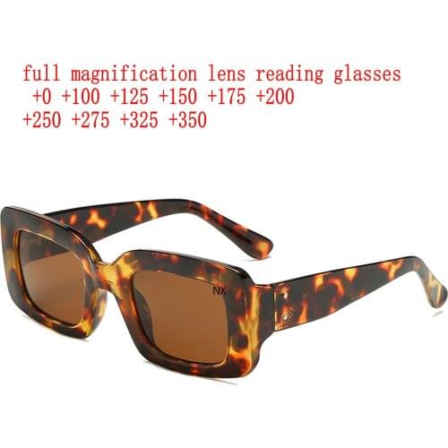 Retro Square Reading Glasses Sunglasses Women&Men Presbyopic Glasses Eyewear Wite Diopters Presbyopic +1.0to+3.5 NX