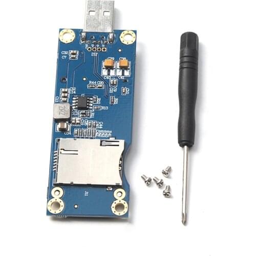 Mini PCI-E Wireless WWAN to USB 2.0 Adapter Card with SIM Card Slot for WWAN/LTE Module 3G/4G for HUAWEI EM730 for SAMSUNG ZTE
