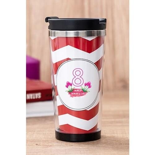 Gift Shop 8 March Womans Day Red Thermos Cup
