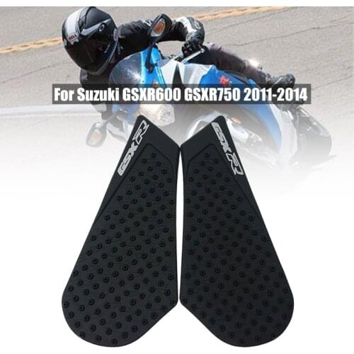 For Suzuki GSXR600 GSXR750 GSXR 600 750 2011 2012 2013 2014 Fuel Tank Pad Anti Slip Protector Stickers Knee Grip Side Decals