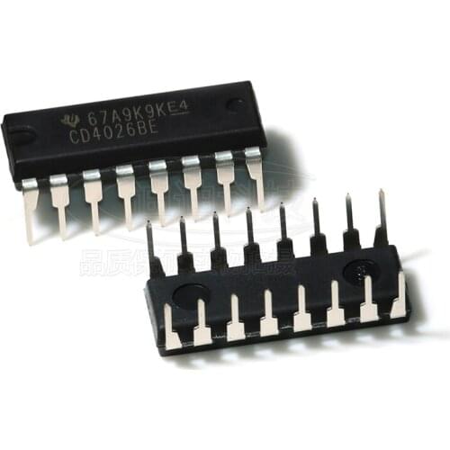 Counter CD4026BE PDIP-16 original decimal count / frequency divider