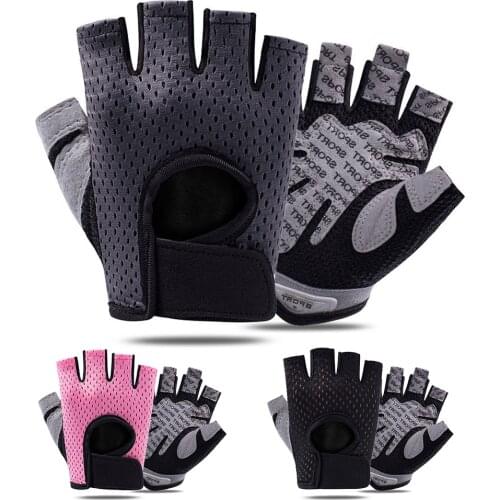 Half Finger Sport Gloves Yoga Breathable Mesh Gel Short Sunscreen Cycling Bike Gloves Outdoor Camping Hiking Motorcycle Gloves