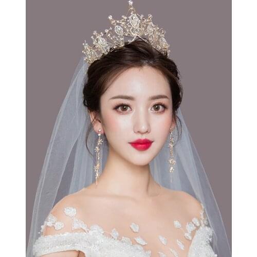 Wedding Tiara Bride Tiara 2020 New Wedding Princess Tiara Web Celebrity with The Same Birthday Adult