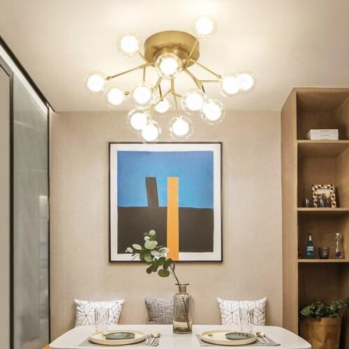 LED Living Room Ceiling Lamp Romantic Master Bedroom Lighting LED Energy-saving Bubble Ball Firefly Bedroom Ceiling Lamp