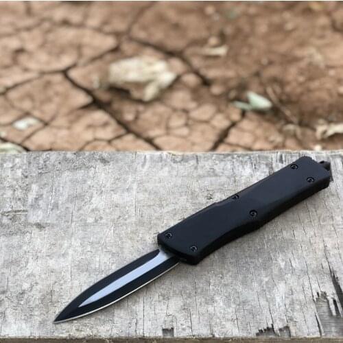 Ultra tech War star D2 blade,Aluminum alloy handle camping survival outdoor Tactical hunting dinner kitchen knife EDC tools