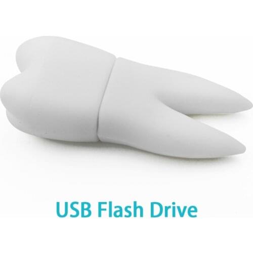 Tooth usb flash drive lovely pendrive 4GB 8GB 16GB 32GB 64GB pen drive U disk creative usb 2.0 Flash Memory Stick fun hot gift