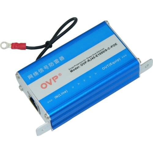 Gigabit POE Lightning Protection Device 1000 Megabit POE Network Signal Arrester Wireless Bridge Arrester in POE Network