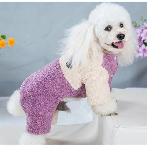 Pet Dog Fleece jumpsuit Thickening Dog Clothes Puppy Cat Dog Coat Winter Pet Clothing Jumpsuits Outfit Chihuahua S,M,L,XL,XXL