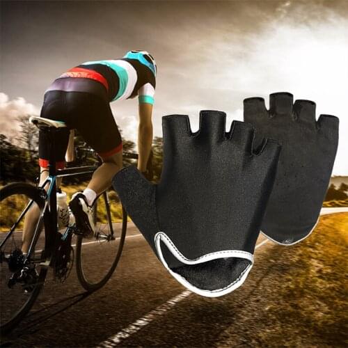 2 PCS Cycling Gloves Bike Gloves Bicycle Gloves Anti Slip Shock Breathable Half Finger Short Outdoor Sports Gloves Accessories