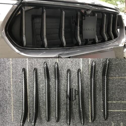 High Quality Dry Carbon Fiber Grill Accessories Stick-on Car Body Kit For Maserati Levante Car Styling Free shipping