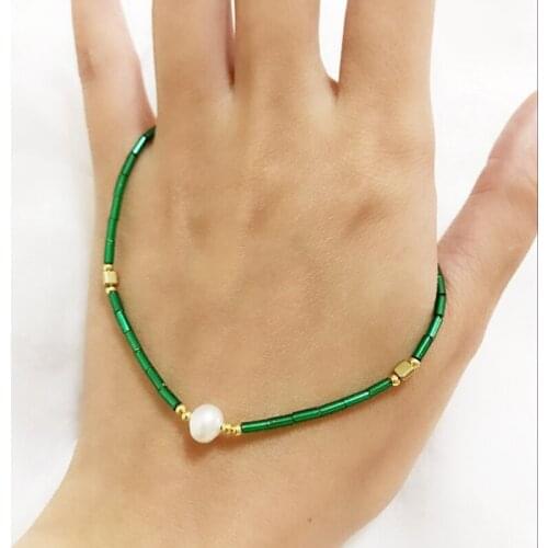 Thin Pearl MIYUKI Bracelet Charm Handmade Beade Glass Stone Crystal Power Bracelets For Women Boho Adjustable Rope Lady Jewelry