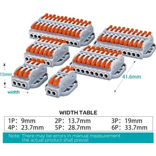 10PCS Electrical Wire Connector Push-in Terminal Block Universal Fast Wiring Cable Connectors For Cable Connection