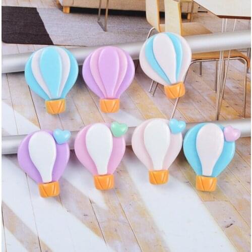 20pcs/lot Hot Air Balloon Flatback Resin Cabochons Scrapbook DIY Refrigerator Stickers Hair Phone accessories