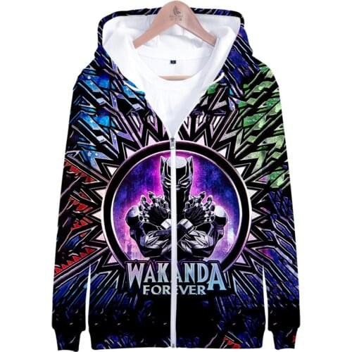 2021 black Panther Chadwick Boseman 3D Hoodies Men Women Long Sleeve Hoodie Sweatshirts Street wear Causal Boys/girls Tops