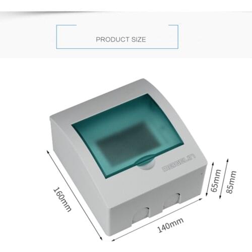 3 - 6 Ways Home Plastic Junction Box Indor Wall Distribution Box for Circuit Breaker