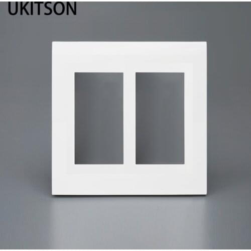 120x120mm White Color Insert For 6 Slots Modules Blank Wall Outlet