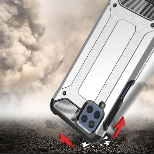 For Samsung Galaxy M32 Case Cover for Samsung Galaxy M32 Phone Case Heavy Duty Armor Shell Capa Shockproof Protective Cover