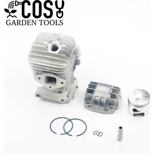 34mm Cylinder Piston Engine Pan Base Kit For Chinese 2500 25CC Zenoah G2500 Garden Chainsaw Replacement Tool Parts Zenoah G2500