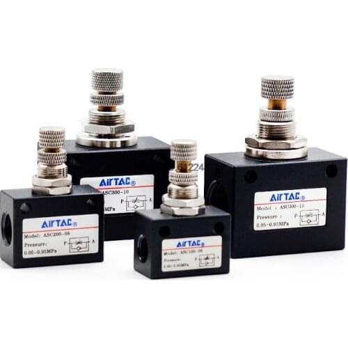 New and Original ASC ASC100-06 ASC200-08 ASC300-10/ASC300-15 The throttle gas flow control valve one-way speed regulating valve