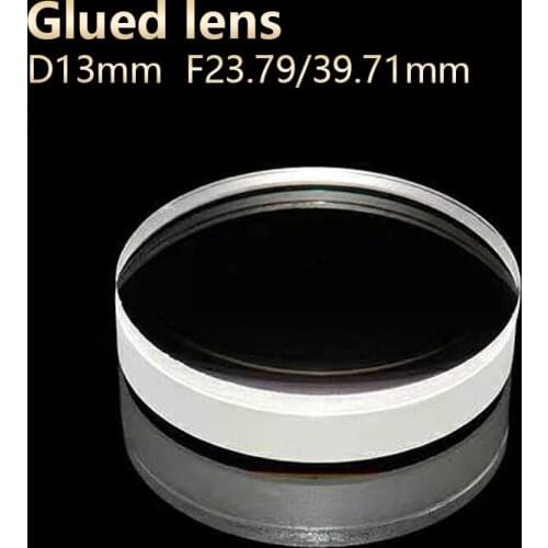 Glue lenses Microscope eyepiece telescope Achromatic DIY Photo agglutination stage lights D13mm F23.79mm