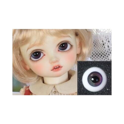 BJD dolls eyes suitable for 12mm 14mm16mm18mm with small iris size purplish glass eyes doll accessories