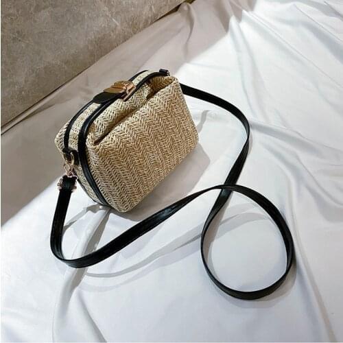 Fashion Small Crossbody Boho Bags Evening Clutch Bags Women Ladies Handbag Female Straw Woven Beach Rattan Women Messenger Bag