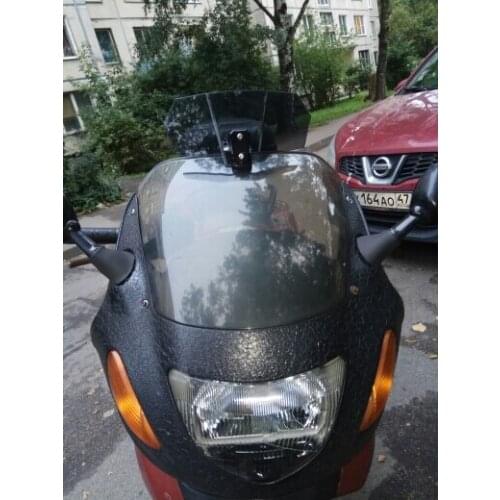 Motorcycle Risen Transparent Windshield Air Deflector Bracket Set Screen Protector Adjustment Lockable Windscreen